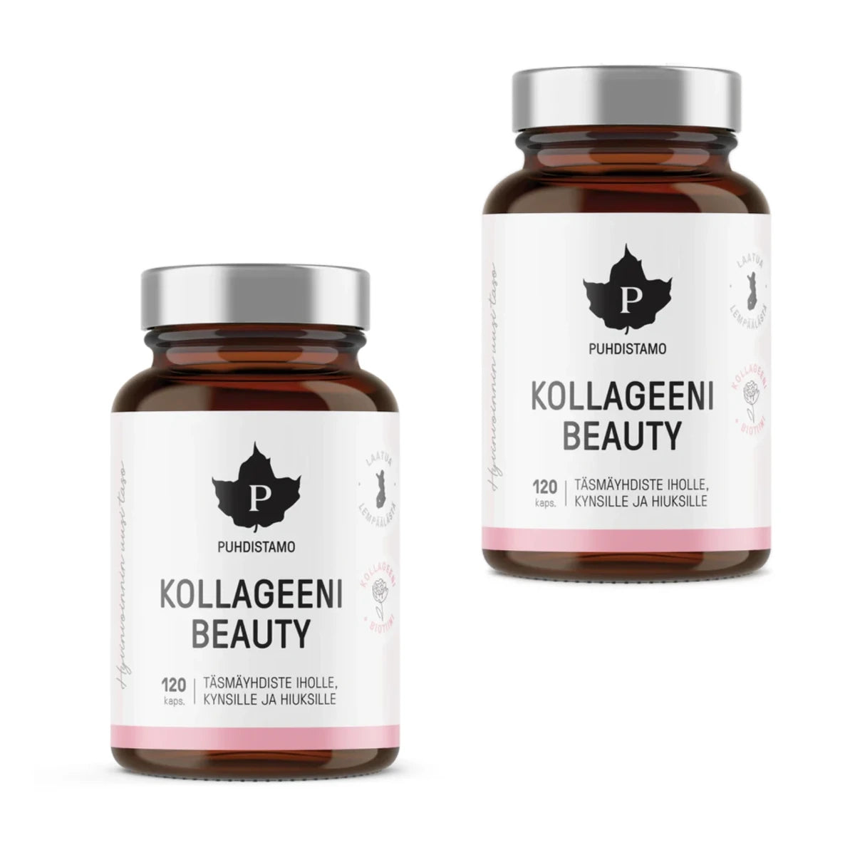 Puhdistamo Kollageeni Beauty 2x120 kaps – kaksi pakkausta edullisemmin