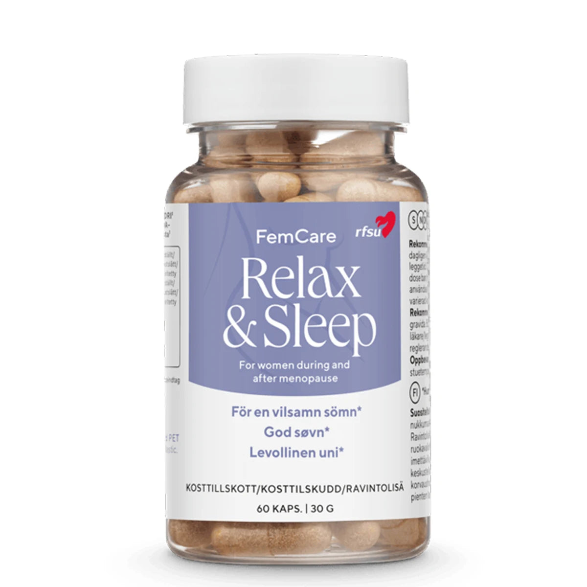 RFSU Fem Care Relax & Sleep 60 kpl