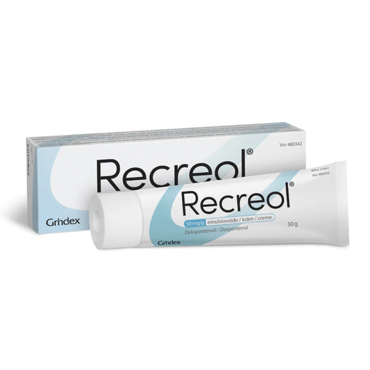 RECREOL 50 mg/g emulsvoide 30 g vaikuttava aine on dekspantenoli