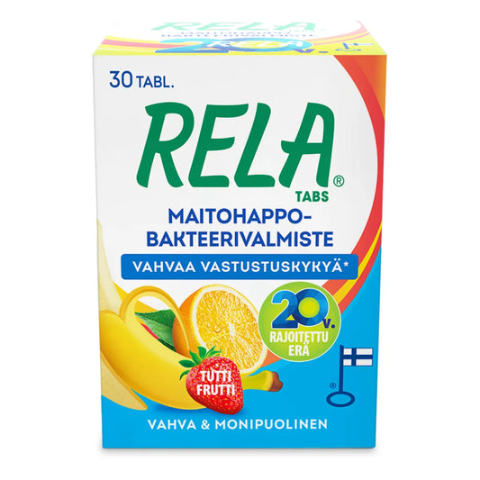 RELA Tabs Tutti Frutti tabletti 30 kpl maitohappobakteerivalmiste