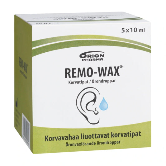 REMO-WAX korvatipat 5x10 ml korvahaa liuottava tippa