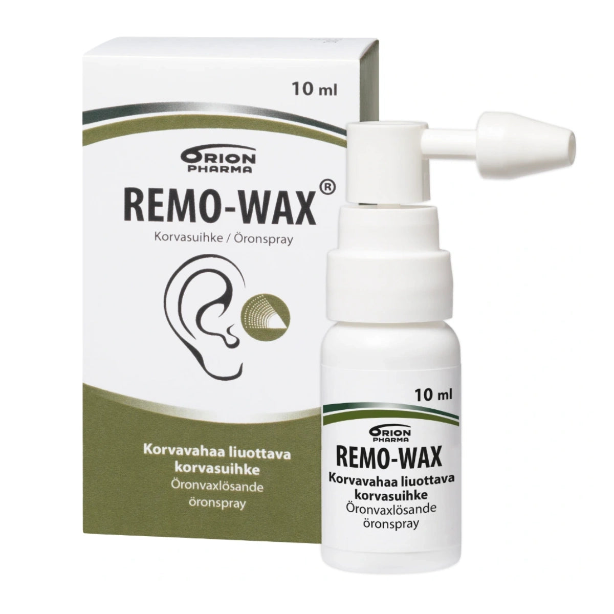 REMO-WAX korvasuihke 10 ml liuottaa korvan vahatulpat nopeasti ja tehokkaasti
