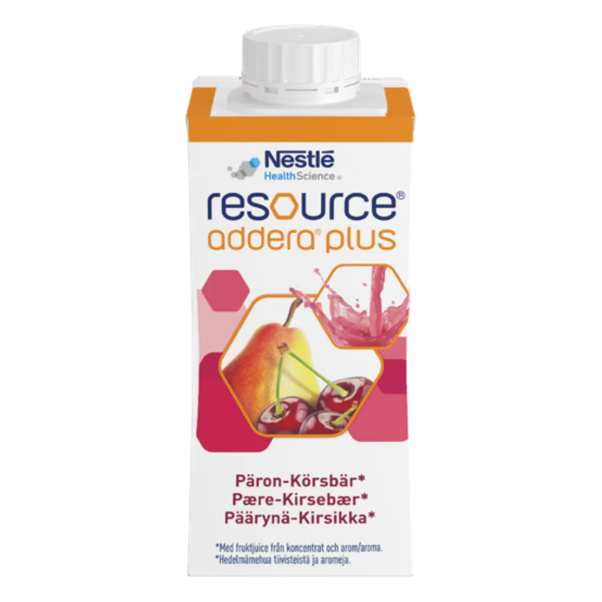 Resource® Addera® Plus Päärynä-Kirsikka 4x200 ml – runsasenerginen ja raikas ravintojuoma