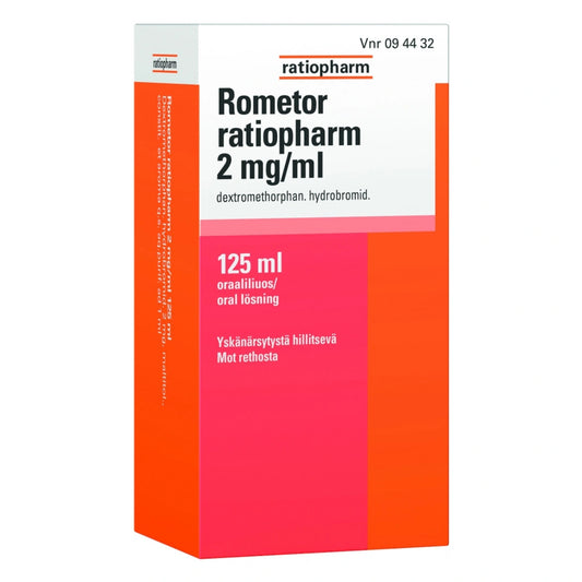 ROMETOR RATIOPHARM 2 mg/ml oraaliliuos 125 ml