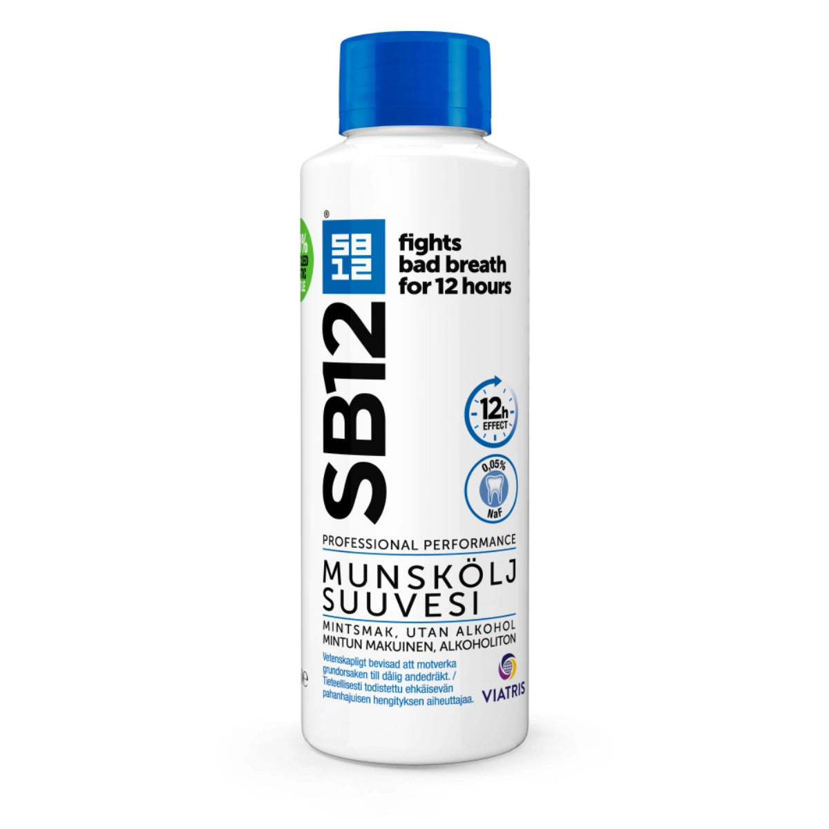 SB12 Mint/Menthol suuvesi 500 ml mintunmakuinen alkoholiton suuvesi pahanhajuisen hengityksen ehkäisyyn