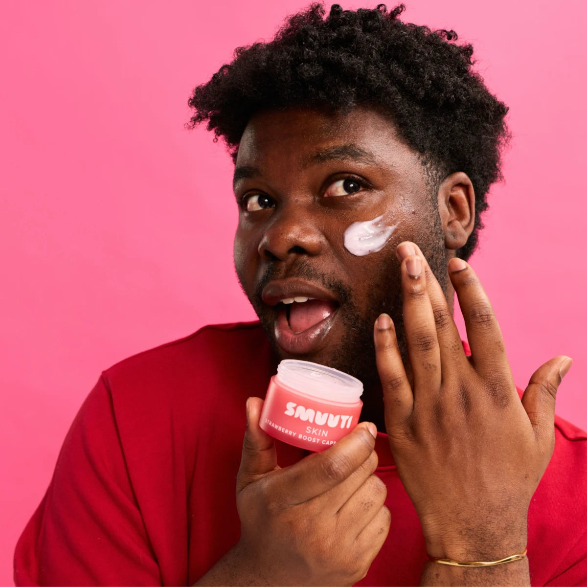SMUUTI Skin Strawberry Boost Capsule Cream 50 ml – tasoittaa ihoa