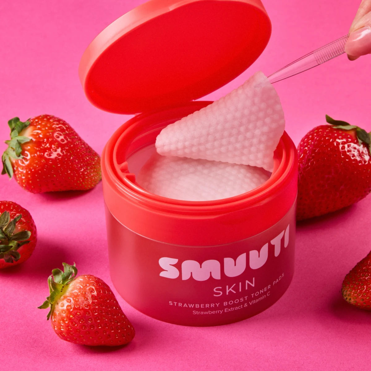 SMUUTI Skin Strawberry Boost Toner Pads kasvovesilaput
