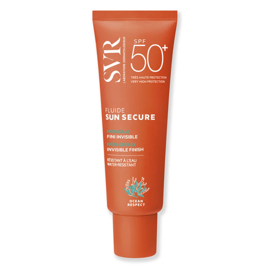 SVR Sun Secure Fluide SPF50+ aurinkosuoja kasvoille 50 ml erittäin korkea aurinkosuoja aurinkoherkälle iholle