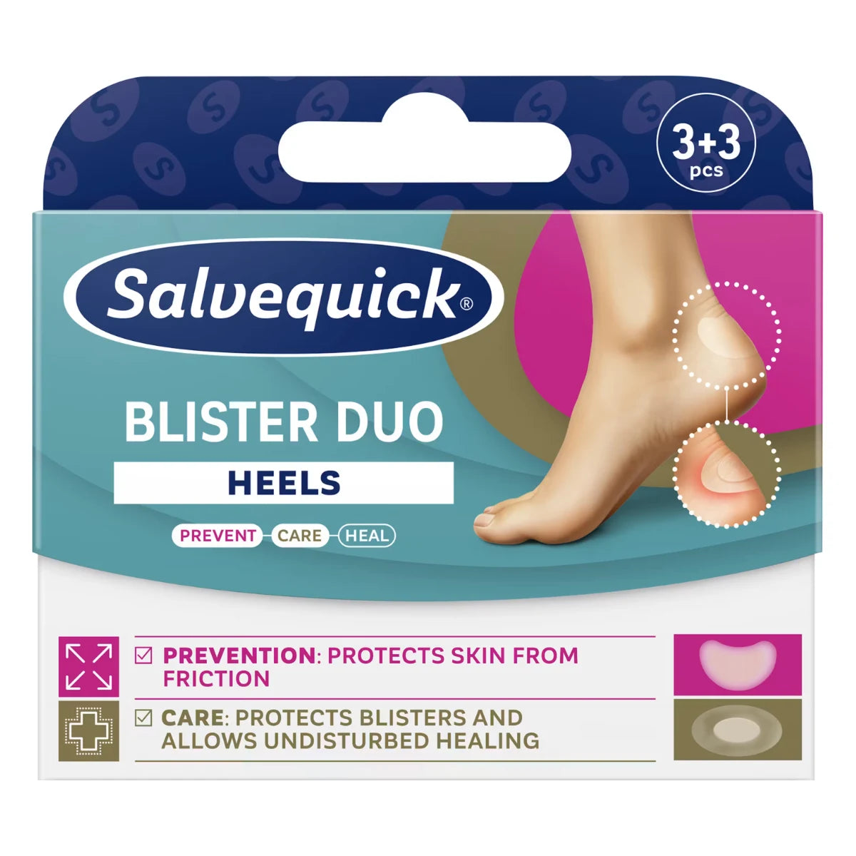 Salvequick Duo Heels rakkolaastari 6 kpl