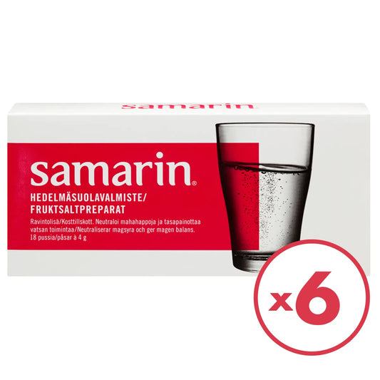 Samarin hedelmäsuola annospussi 6x18 kpl