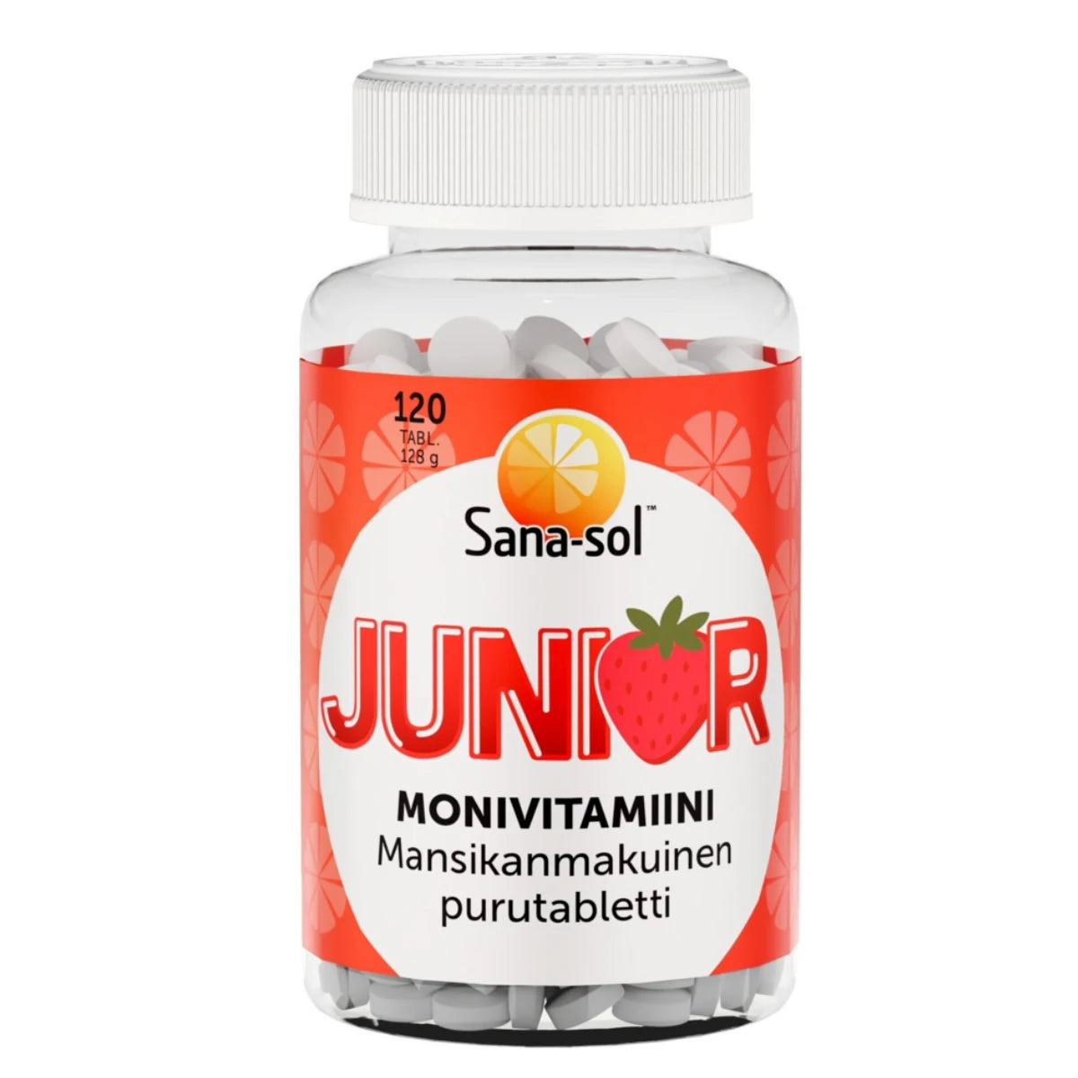 Sana-Sol Junior Monivita mansikanmaku 120 kpl