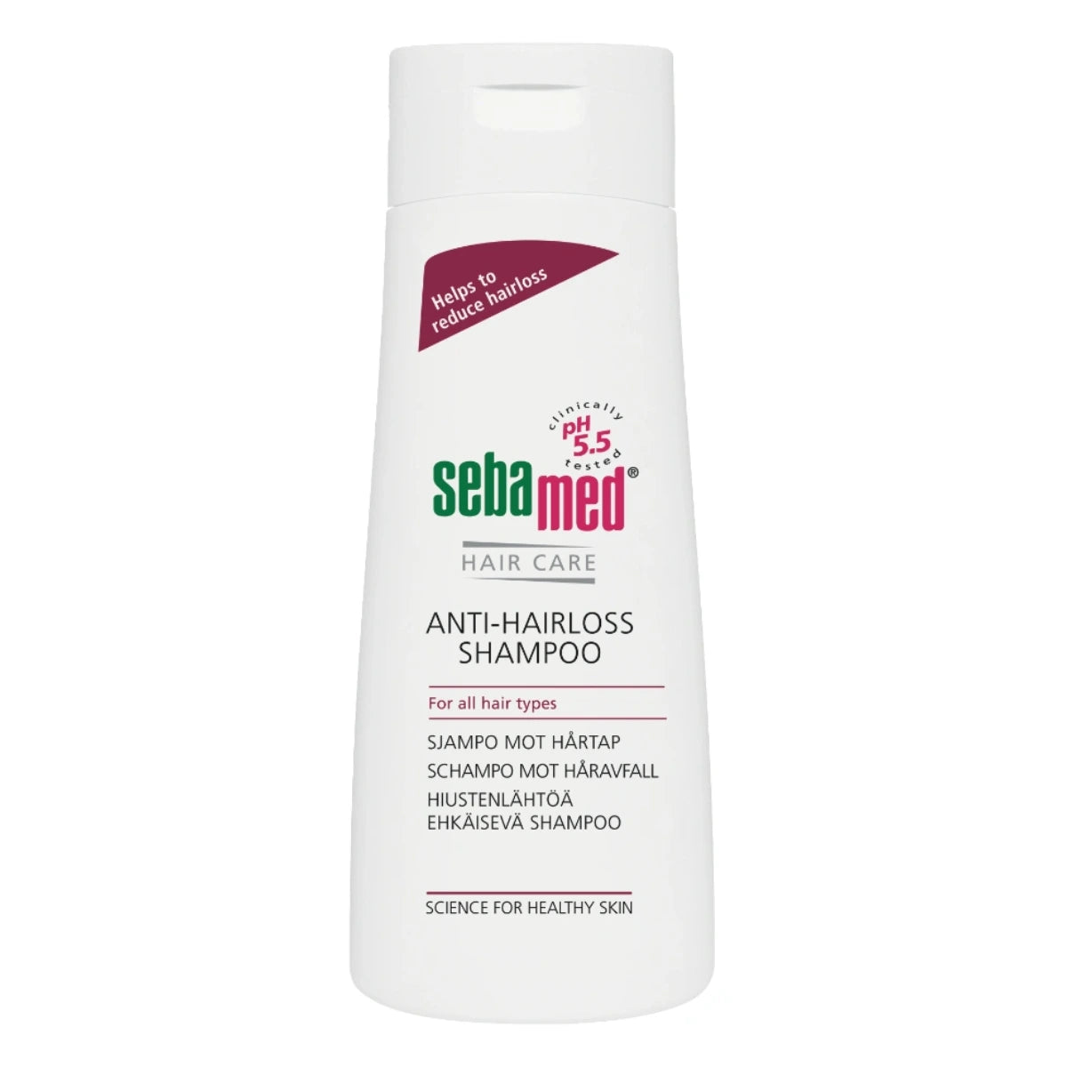 SEBAMED Anti-Hairloss shampoo 200 ml hiustenlähtöä ehkäisevä shampoo