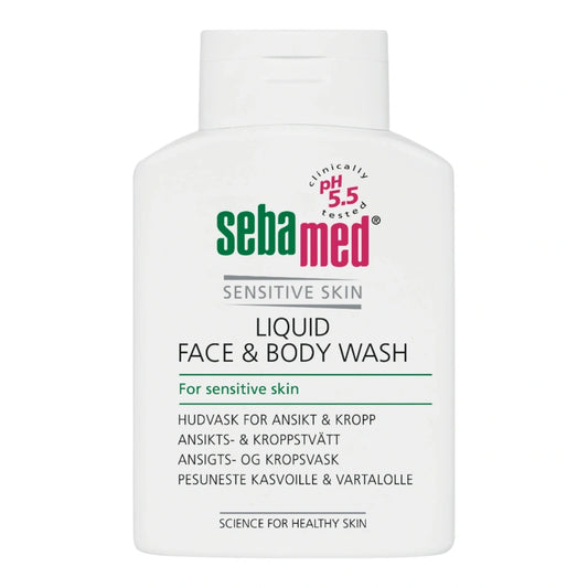 SEBAMED Liquid Face & Body Wash pesuneste 200 ml erittäin riittoisa pesuneste kasvoille ja vartalolle