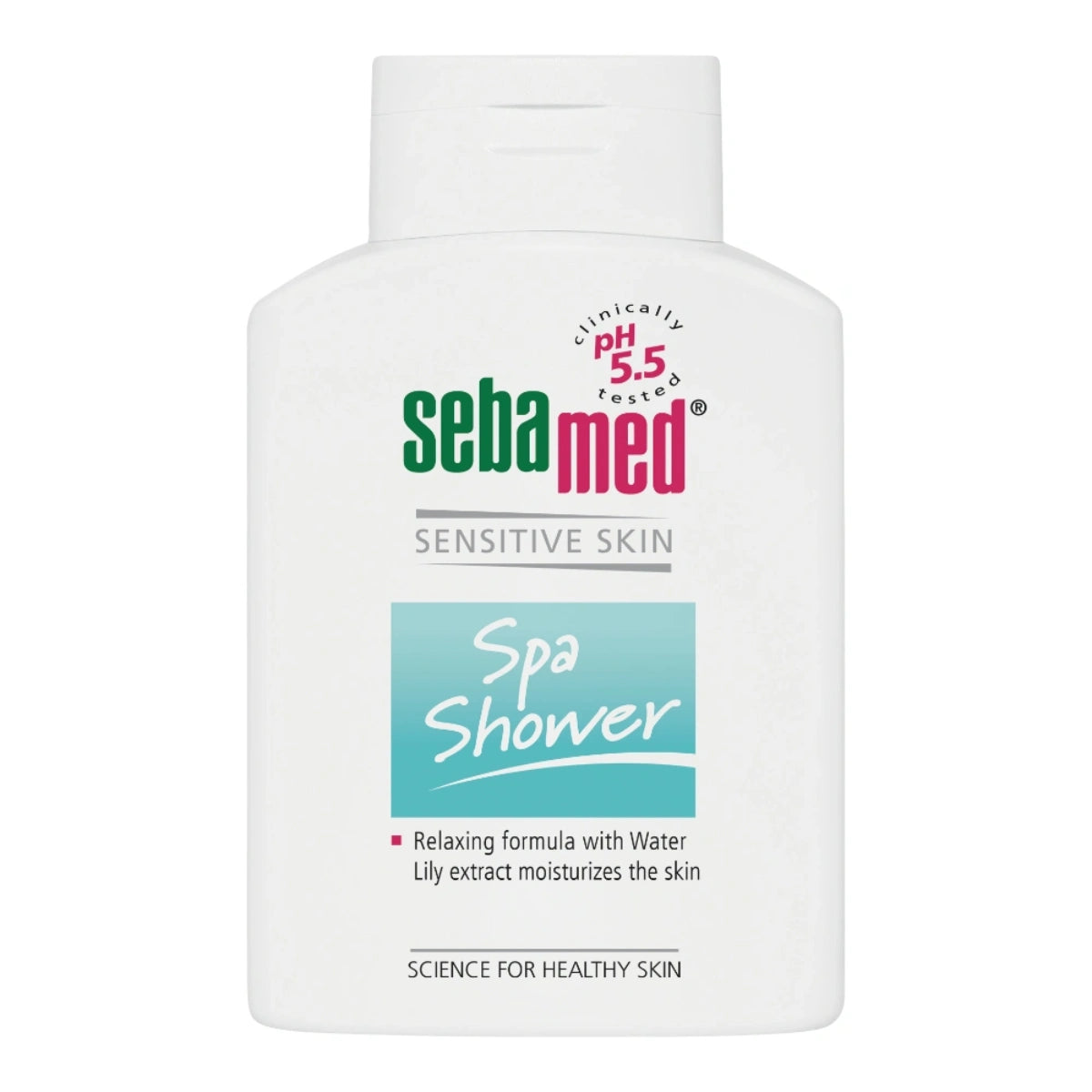 SEBAMED Spa Shower pesuneste 200 ml pesunesteen pH 5.5 tukee ihon oman suojakerroksen toimintaa