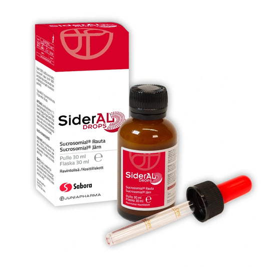 SIDERAL Drops Sukrosomiaalinen Rauta nestemäinen rautavalmiste 30 ml