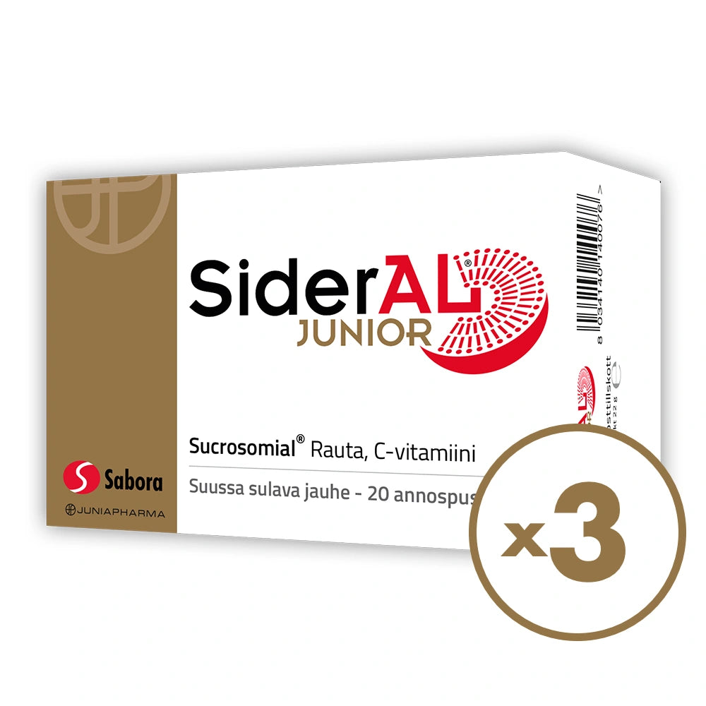 SIDERAL Junior 14 mg 3x20 annosjauhe rautavalmiste