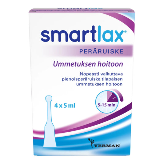 SMARTLAX peräruiske 4x5 ml ummetuksen hoitoon