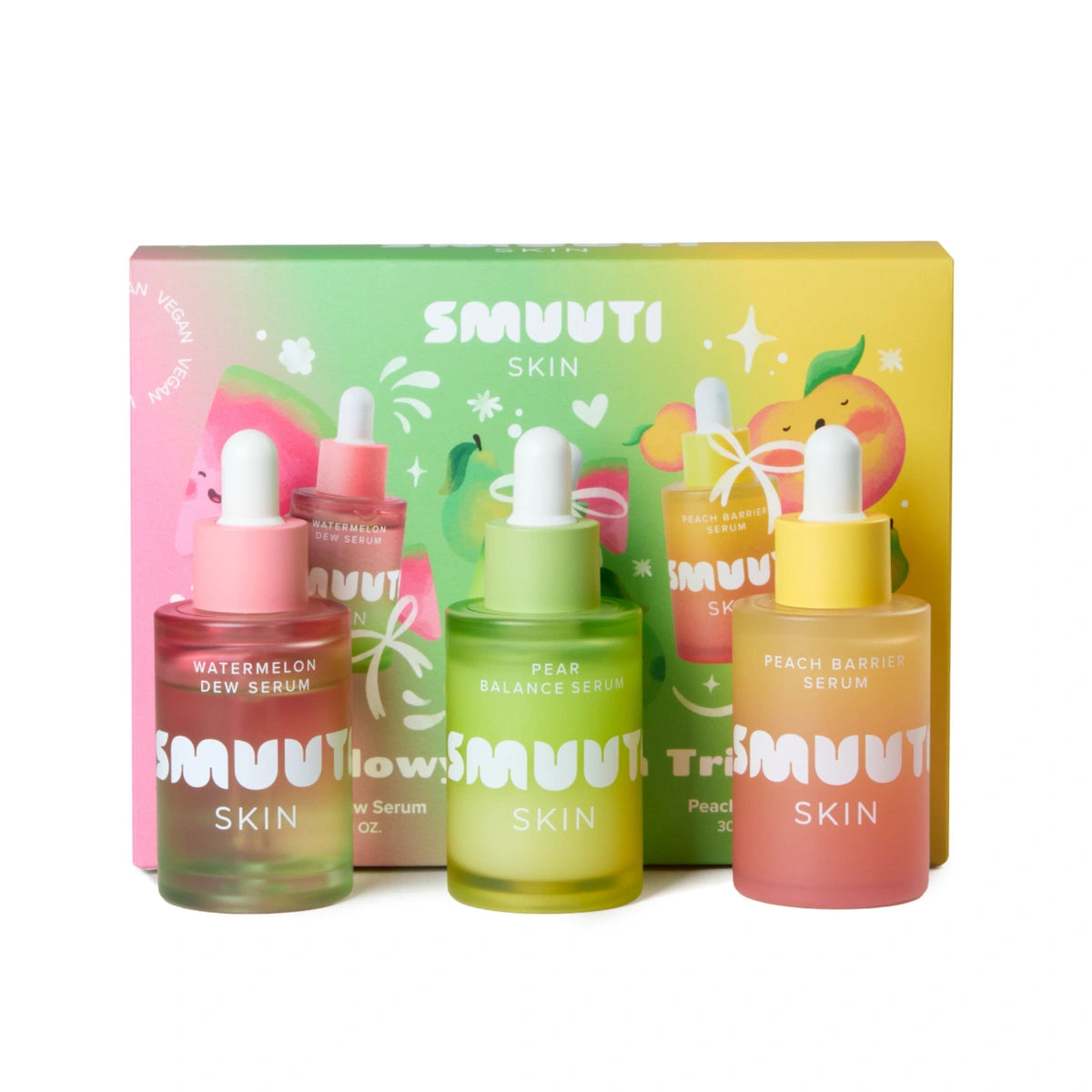 Smuuti Skin Glowy Serum Trio kasvoseerumit
