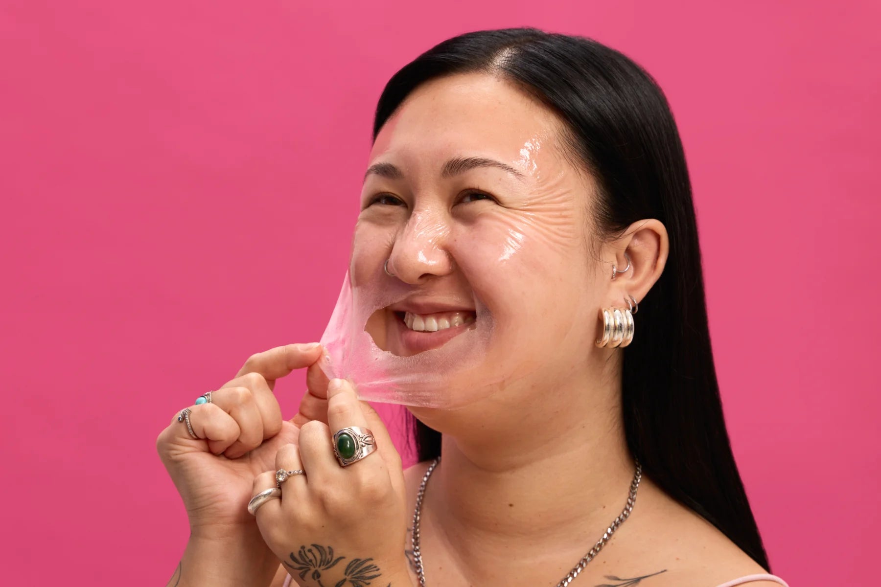 Smuuti Skin Strawberry Boost Wrapping Mask revittävä kasvonaamio