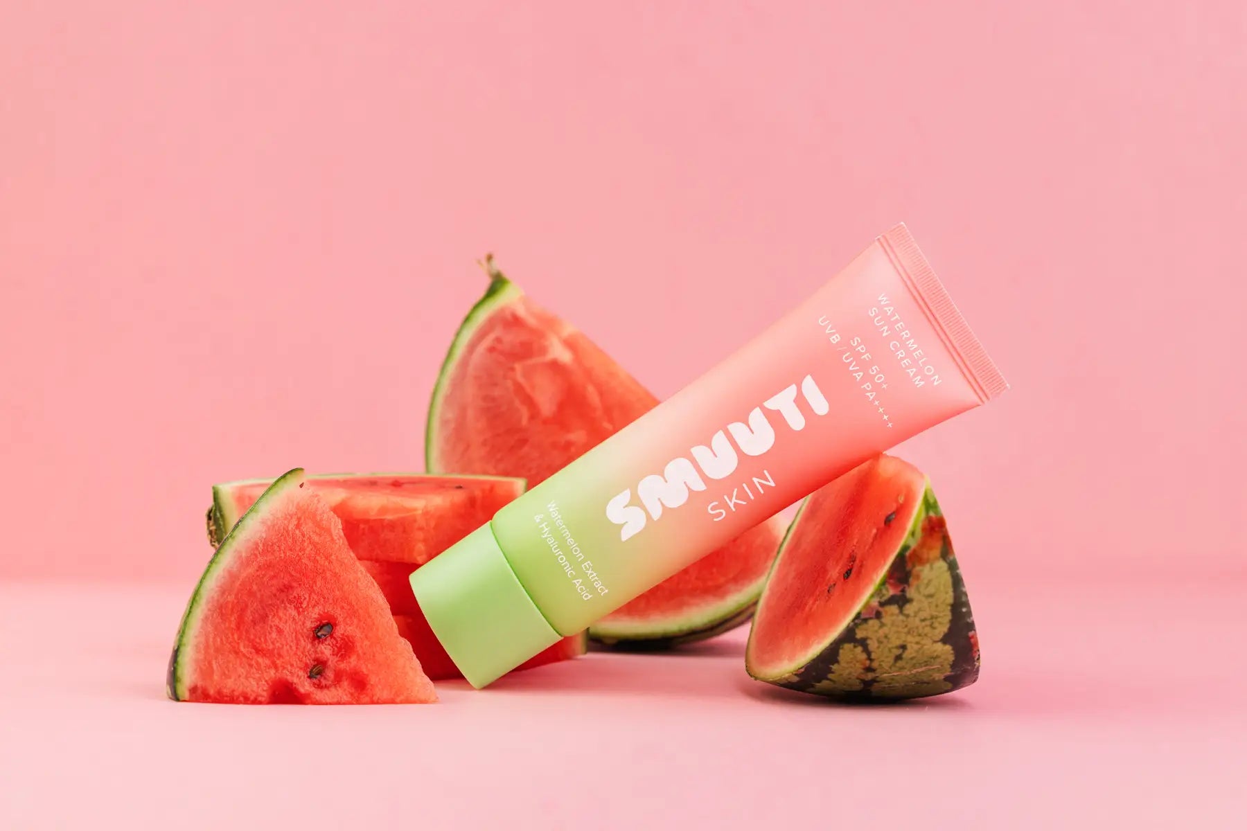 Smuuti Skin Watermelon Sun Cream SPF50 ihoa kosteuttava aurinkosuojavoide