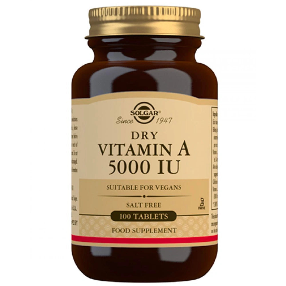 SOLGAR A-vitamiini 5000 IU tabletti 100 kpl