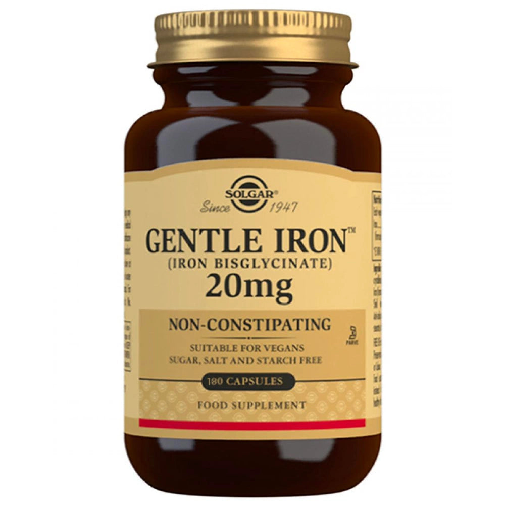SOLGAR Gentle Iron 20 mg (bisglysinaatti) kapseli 180 kpl