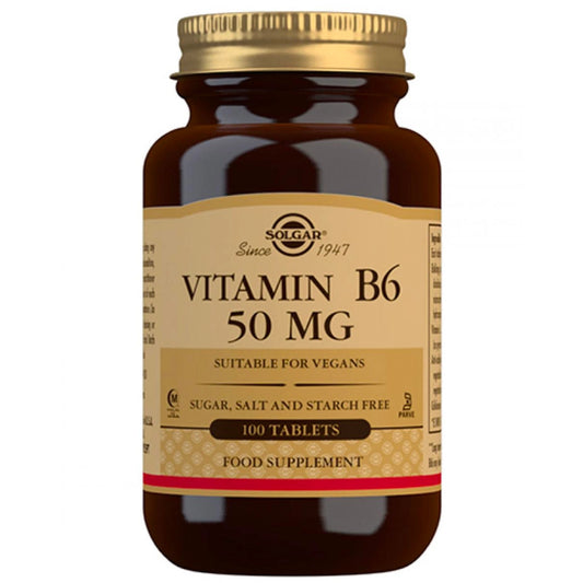 SOLGAR B6-vitamiini 50 mg tabletti 100 kpl