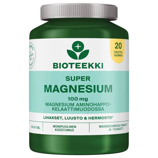 SUPER Magnesium bonus kampanjapakkaus 120 tabl