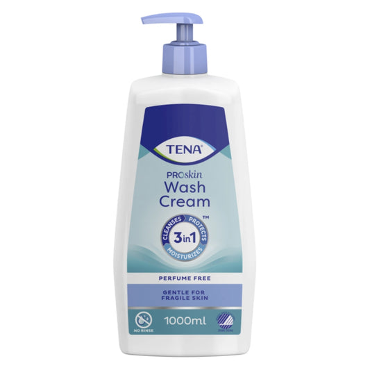 TENA Proskin Wash Cream pesuvoide, hajusteeton 1000 ml