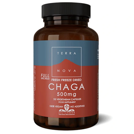 TERRANOVA Chaga 500 mg Full Spectrum (luomu) kapseli 50 kpl