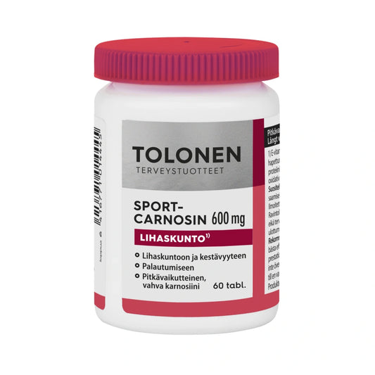 TOLONEN Sport-Carnosin 600 mg tabletti 60 kpl, pitkävaikutteinen ja vahva karnosiinivalmiste