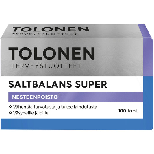 TOLONEN Saltbalans Super tabletti 100 kpl kivennäisaine-yrttiuutetabletti
