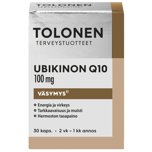 TOLONEN Ubikinon Q10 100 mg kapseli 30 kpl