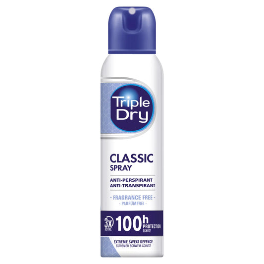 Triple Dry 100 h Classic Spray Antiperspirant tuoksuton 150 ml