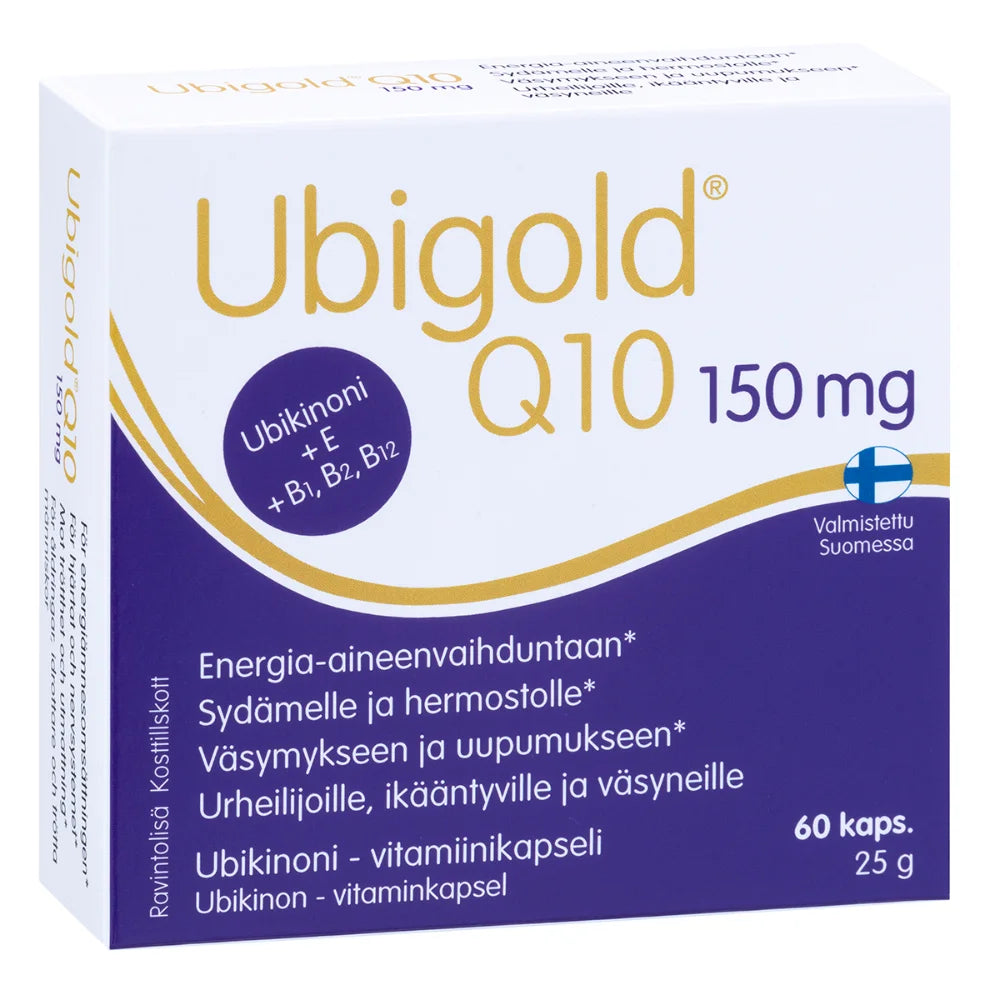 UBIGOLD Q10 150 mg ubikinoni kapseli 60 kpl