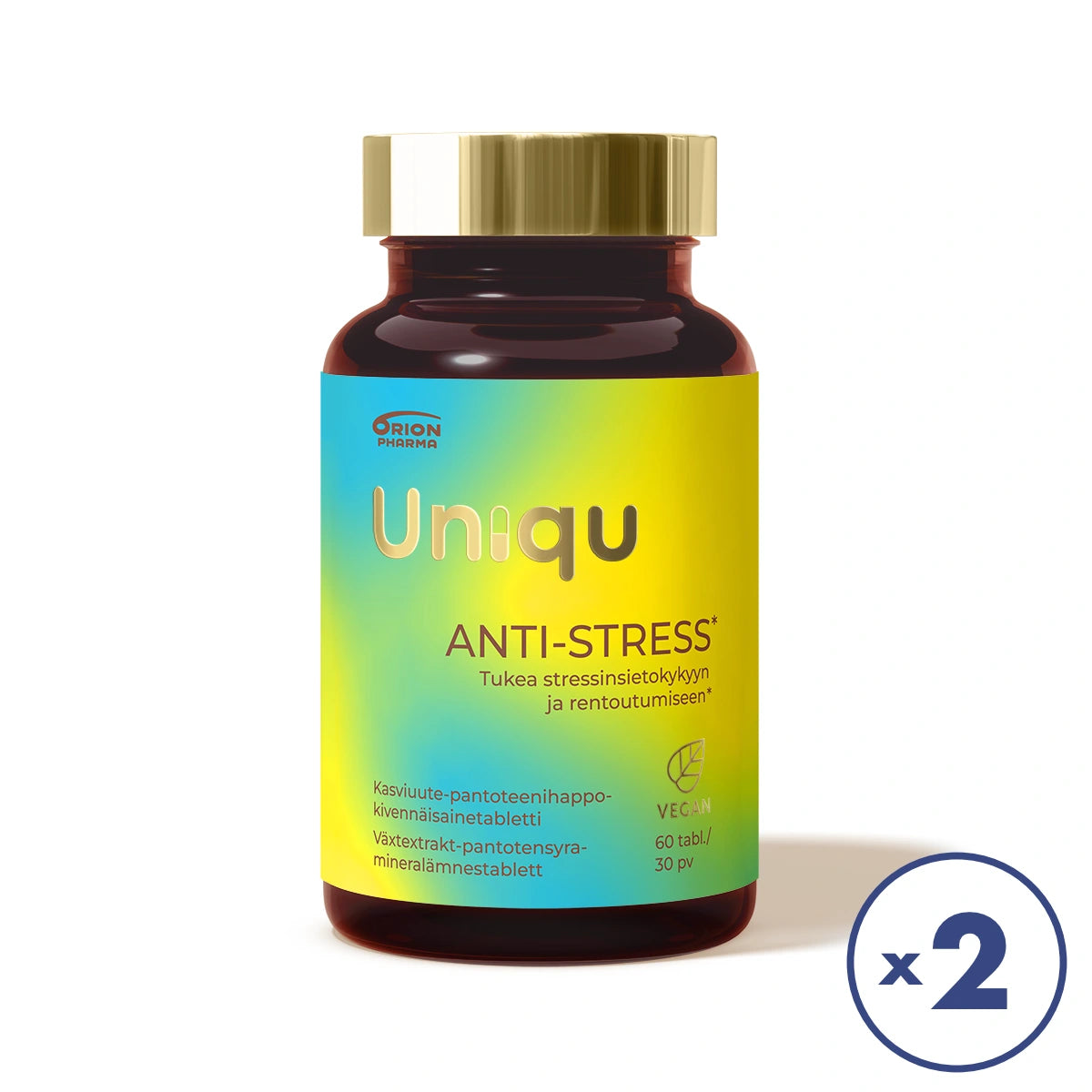 UNIQU Anti-Stress tabletti 2x60 kpl