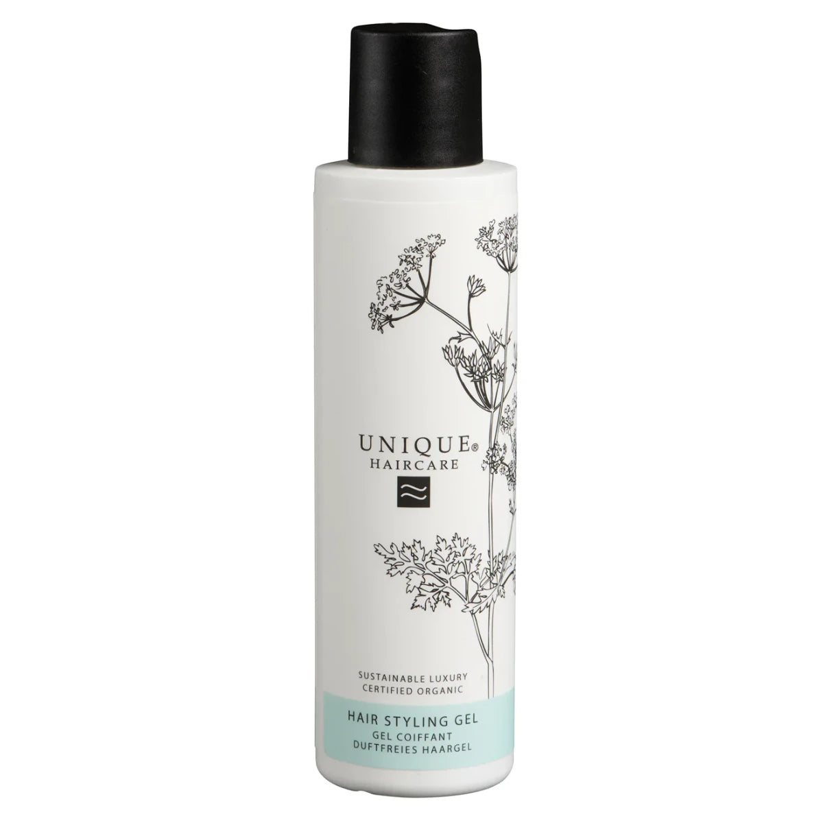 Unique Beauty Fragrance-Free Hair Styling Gel 150 ml – hajusteeton, vahvan pidon luonnonmukainen muotoilugeeli