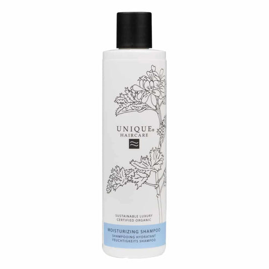 Unique Beauty Moisturizing Shampoo 250 ml – kosteuttava ja hoitava luomu shampoo kuiville ja vaurioituneille hiuksille