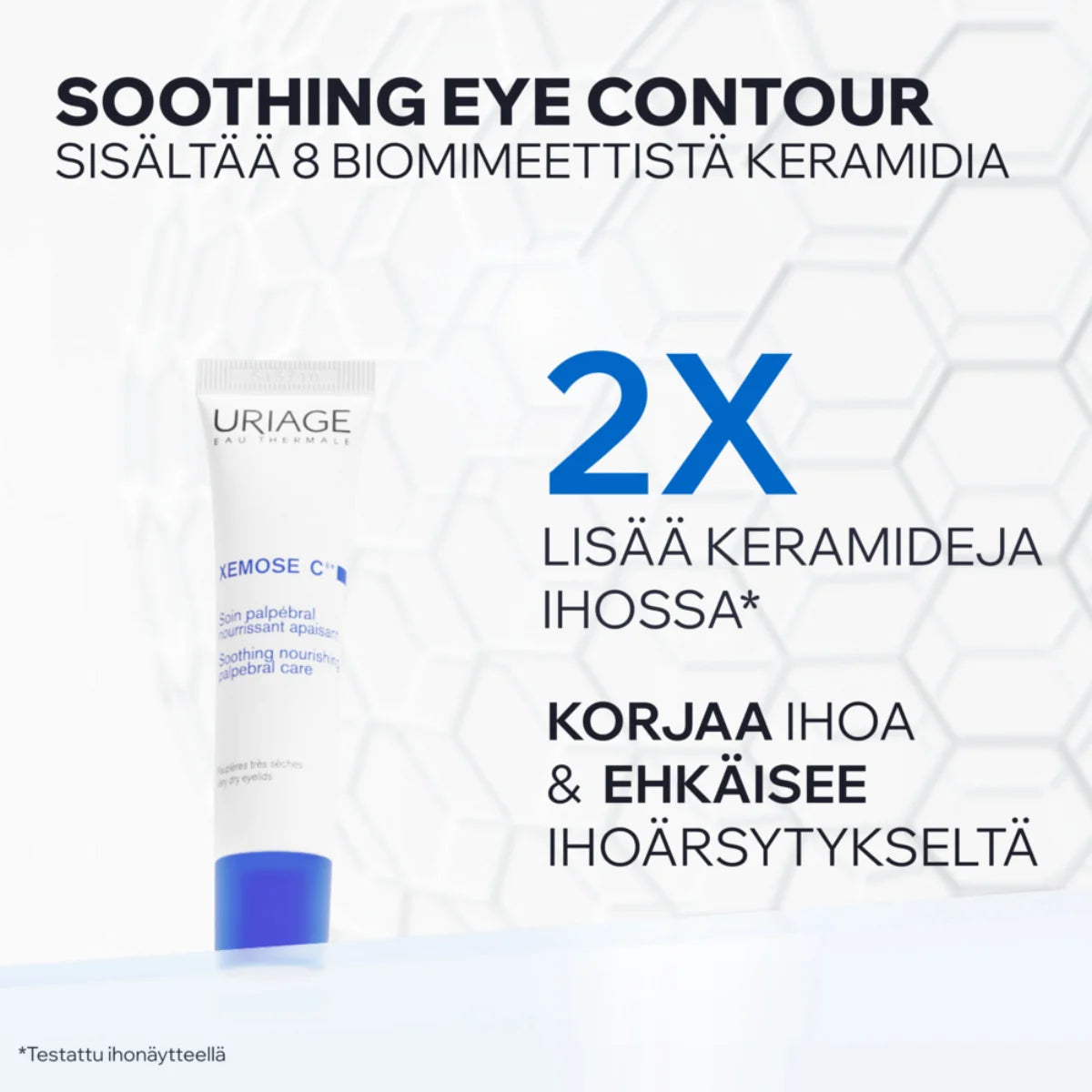 Uriage Xemose C8+ Palpebral Care lisää keramidien määrää ihossa