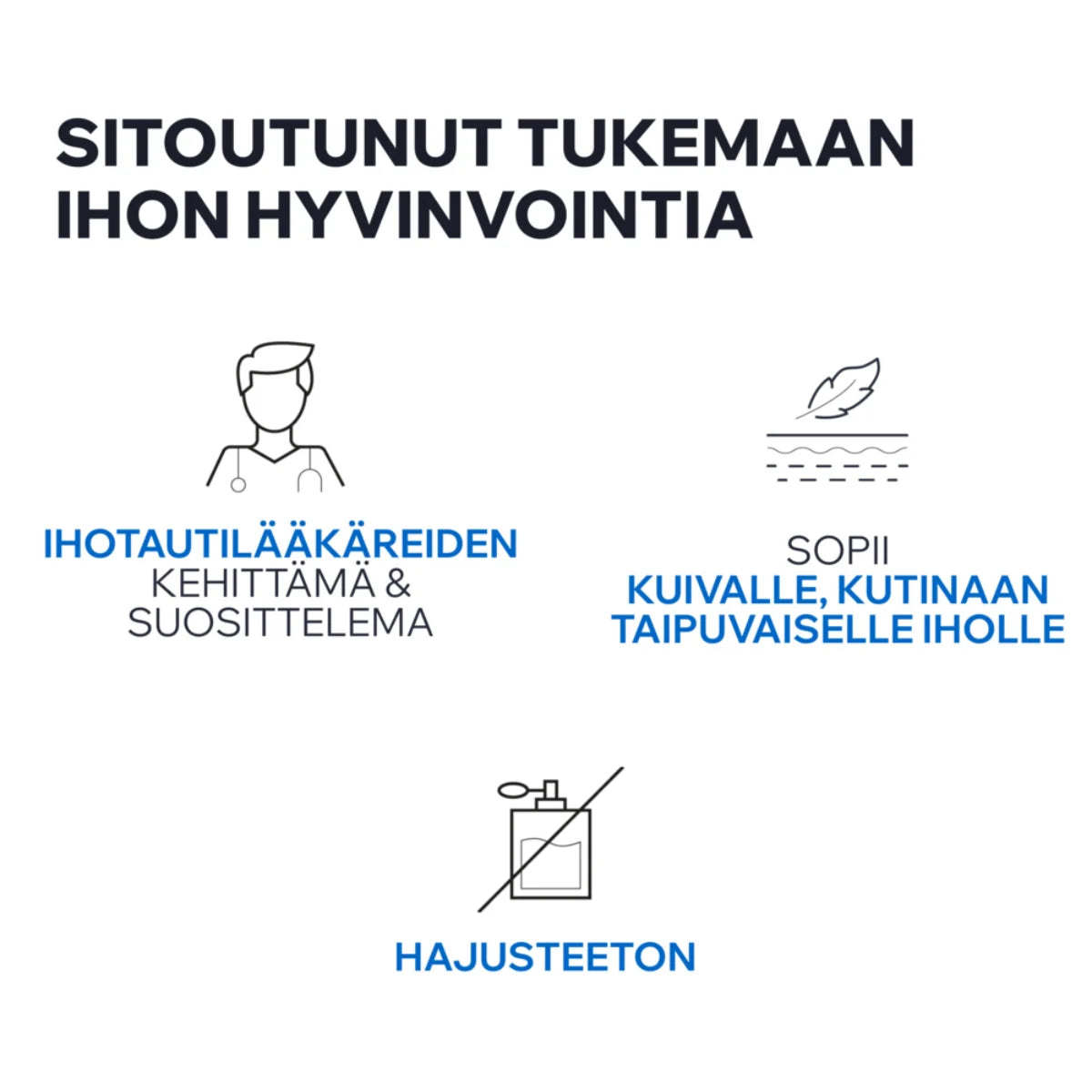 Uriage Xemose -tuottet tukevat ihon hyvinvointia.