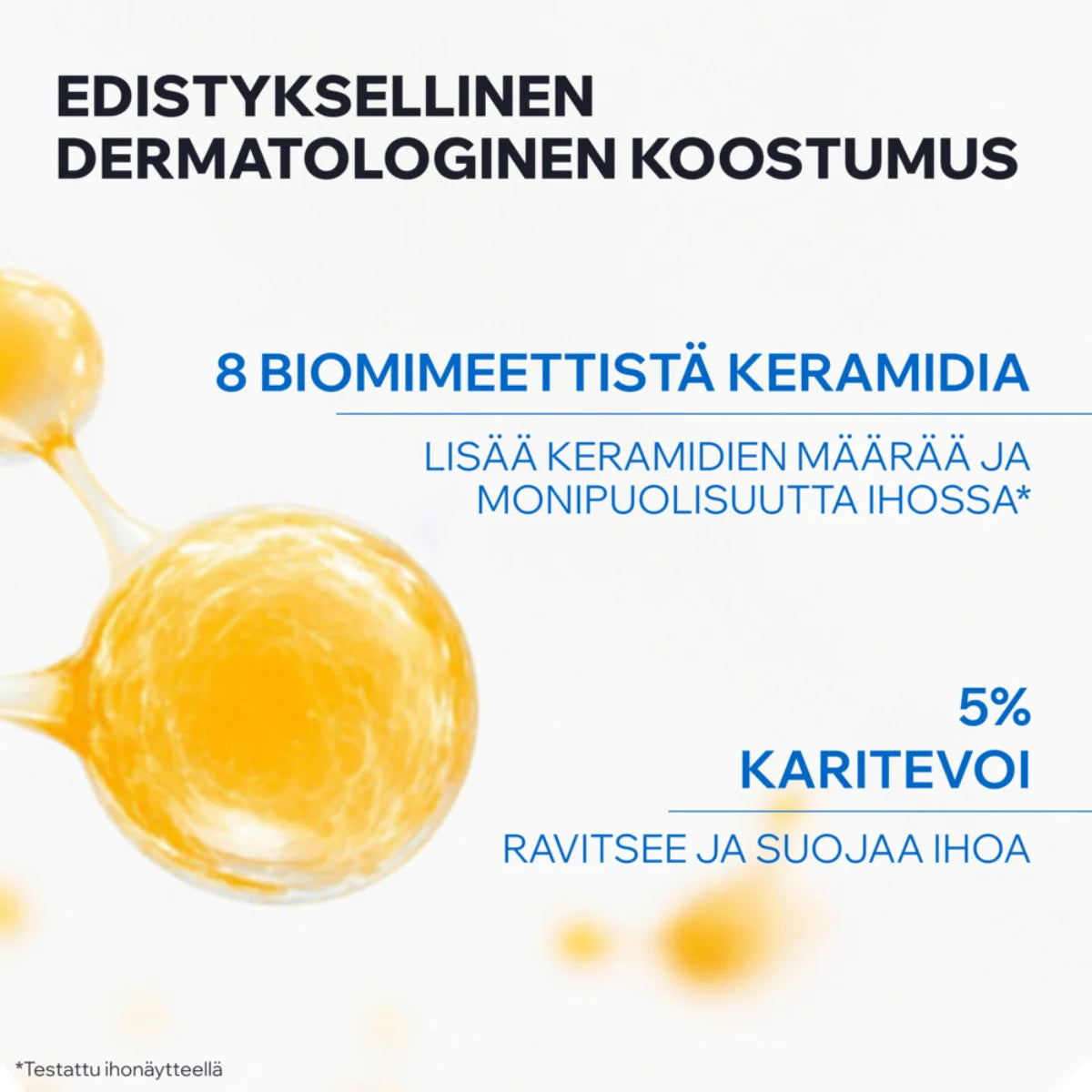 Uriage Xemose C8+ Palpebral Care sisältää 8 biomimeettistä keramidia