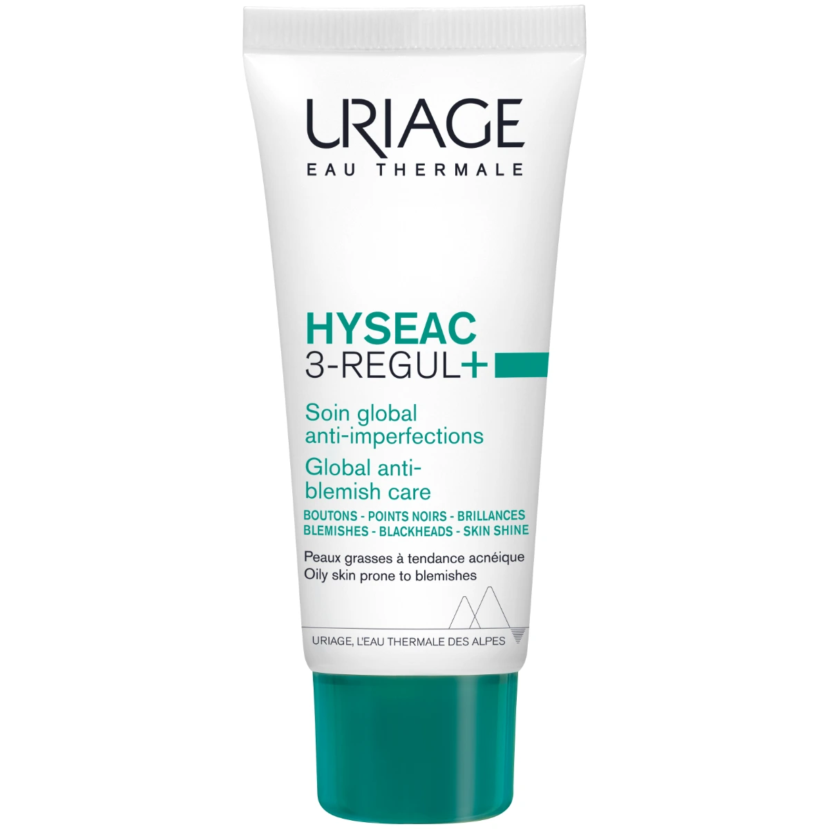 Uriage Hyseac 3-Regul+ Anti-Blemish Global Care 40 ml tehokkaasti epäpuhtauksia vähentävä hoitovoide akne- ja rasvoittuvalle iholle