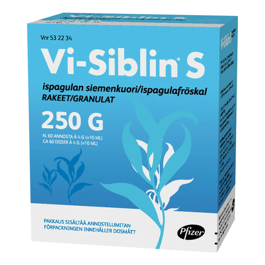 VI-SIBLIN S rakeet ummetuksen ja vatsan toimintahäiriöiden hoitoon 250 g