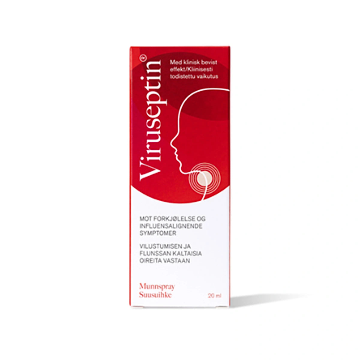 Viruseptin suusuihke 20 ml pakkaus