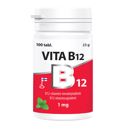 VITA B12 1 mg imeskelytabletti 100 kpl spearmintinmakuinen