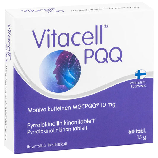 VITACELL PQQ pyrrolokinoliinikinonitabletti 60 kpl
