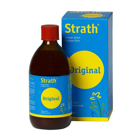 VOGEL Strath yrttihiivavalmiste 500 ml sisältää 61 erilaista ravintoainetta hyvin imeytyvässä muodossa.