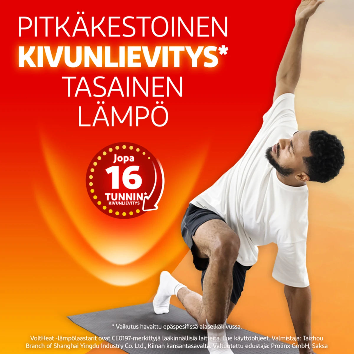 VoltHeat lämpölaastari antaa pitkäkestoisen kivunlievityksen