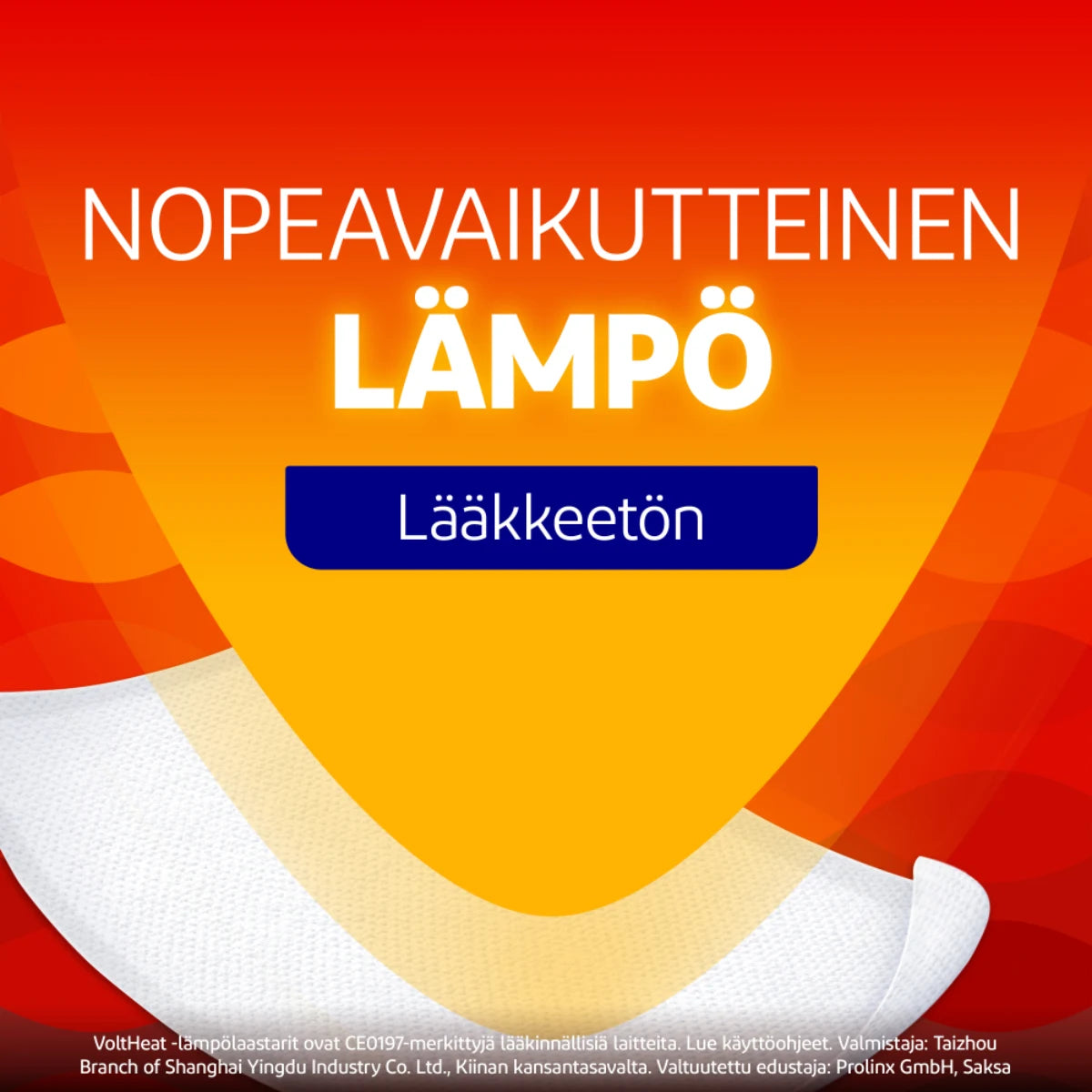 VoltHeat lämpölaastari on lääkkeetön ja nopeavaikutteinen