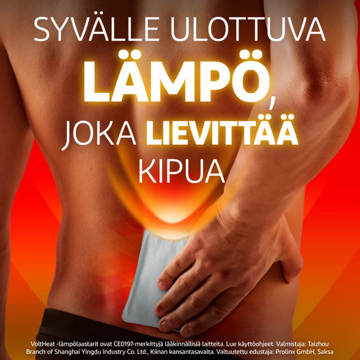 VoltHeat lämpölaastari antaa syvälle ulottuvaa lämpöä joka lievittää kipua